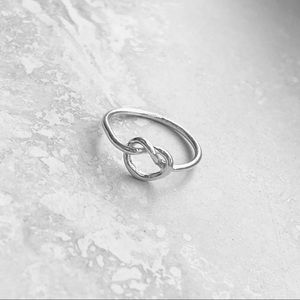 Sterling silver knot ring, knot ring, silver knot ring, dainty ring, silver ring